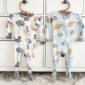 Burt's Bees Baby White Sets with Space-Themed Design & Movie night design